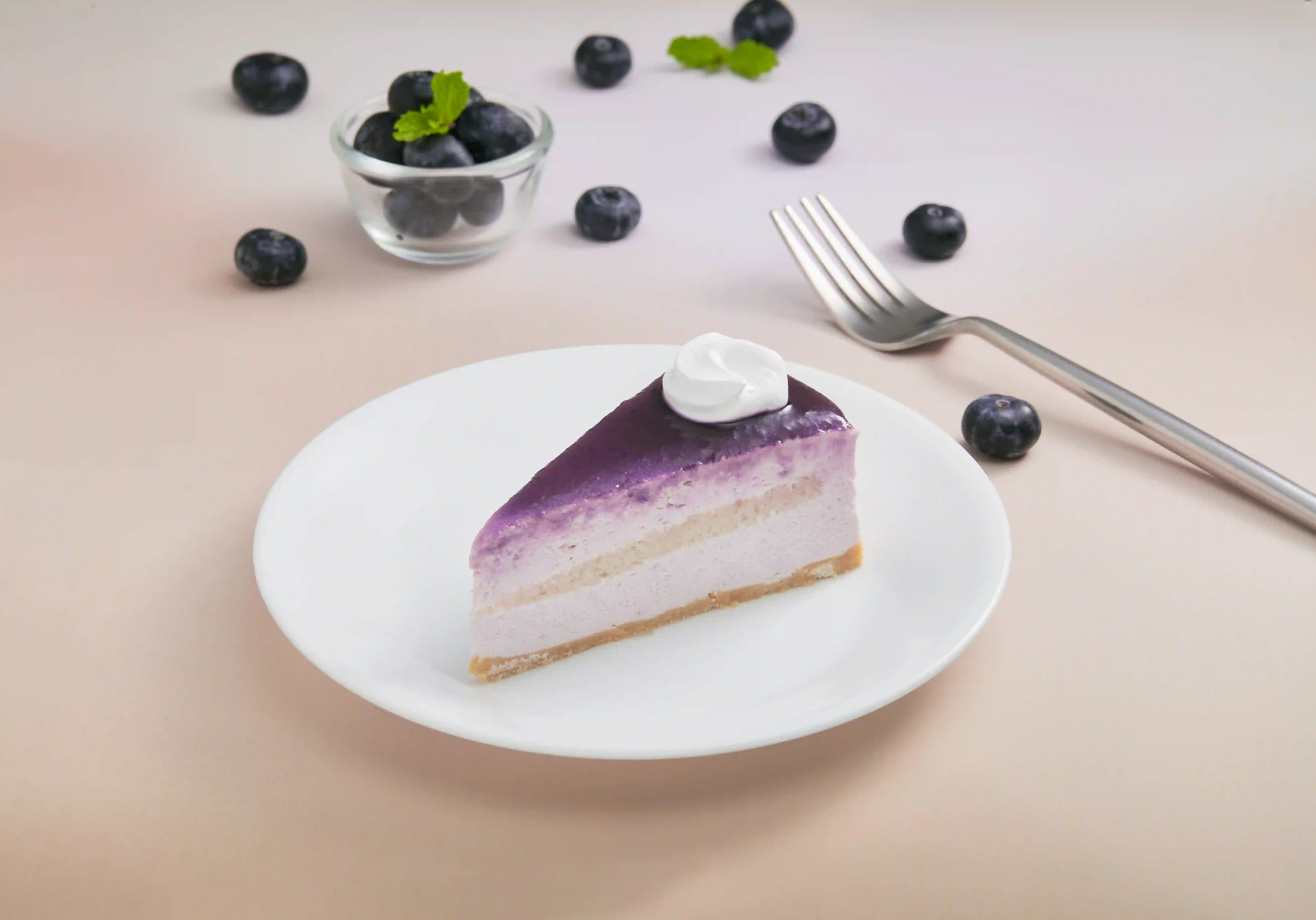 Blueberry Cheesecake Slice